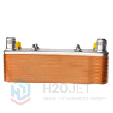 Heat Exchanger,Water/Oil 40 Plate, #16 JIC